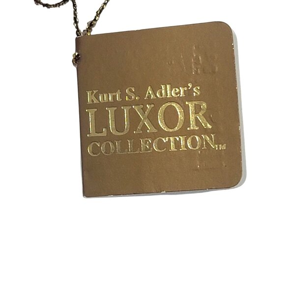 Kurt S. Adler Luxor Collection Glass Ornament Green Gold - Picture 7 of 9